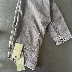 All Saints Grace Cropped Skinny Jean Grey 30